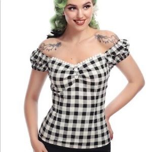 Collectif Dolores Gingham Top